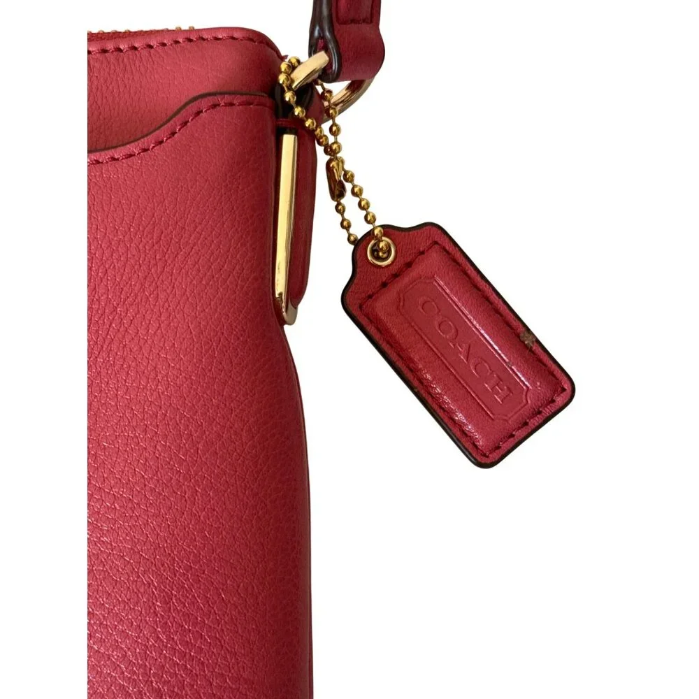 COACH Crossbody Bag Madison Leather East West Swing pack in Loganberry women Med - Picture 7 of 8